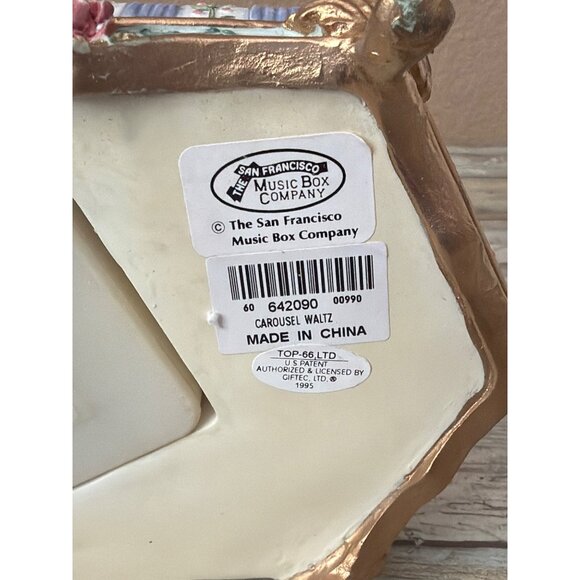 San Francisco Music Box Somerset Carousel Horse Plays Carousel Waltz 1995 w/Box - Picture 11 of 17